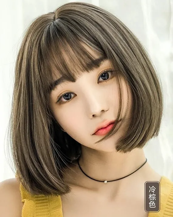 Blunt Bob with Soft Wispy Bangs