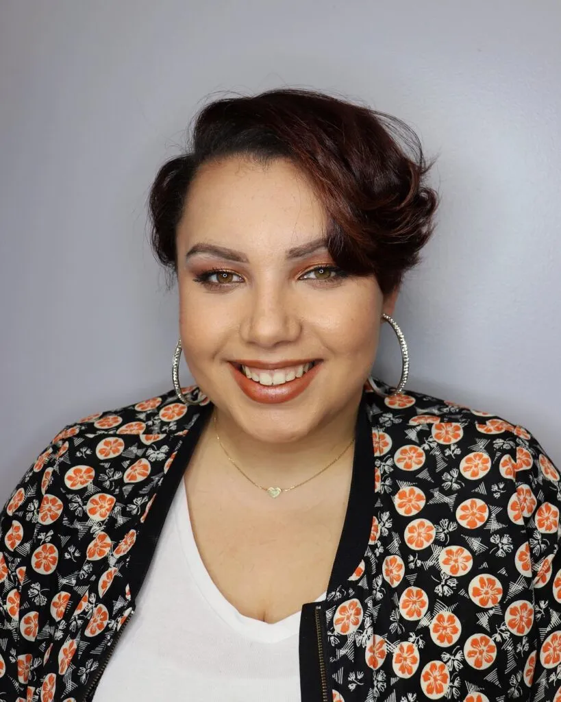 Side-Swept Wavy Pixie Bob