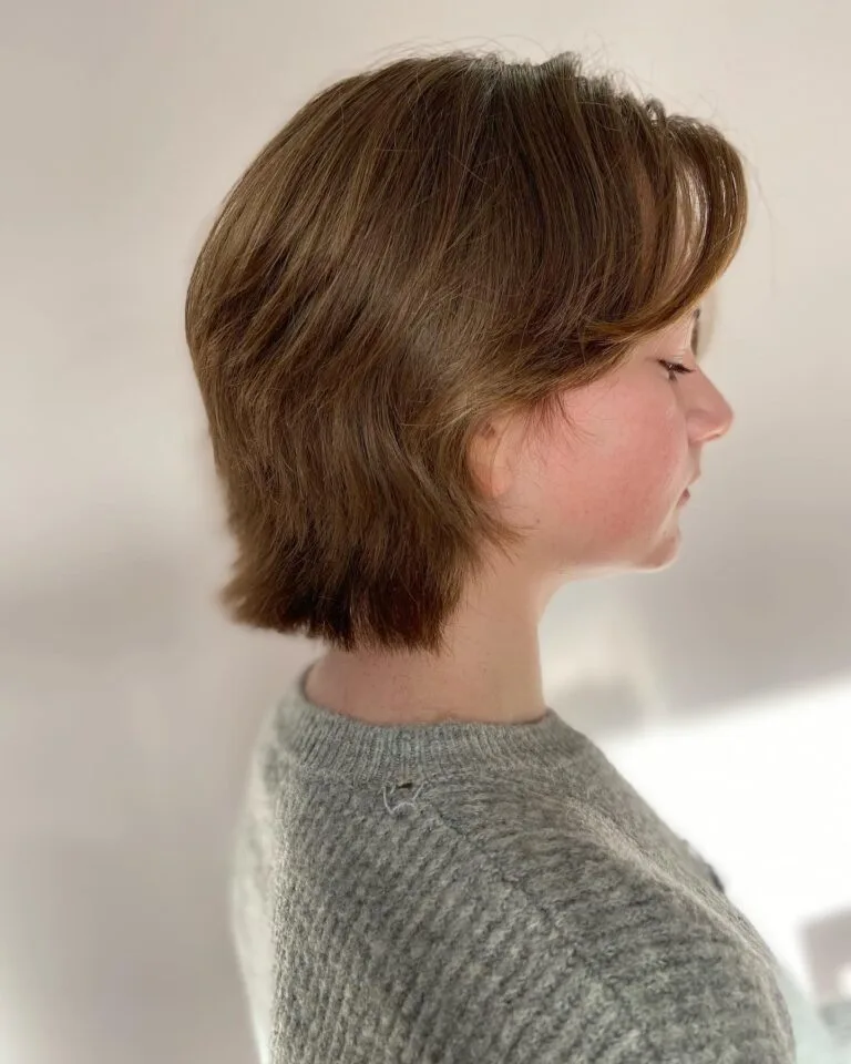 Soft Layered Shag with Curtain Bangs