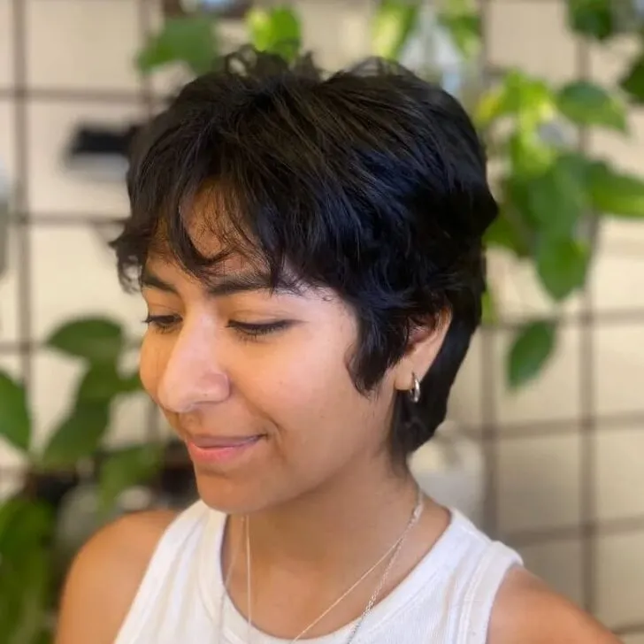 Soft Pixie Shag with Wispy Bangs