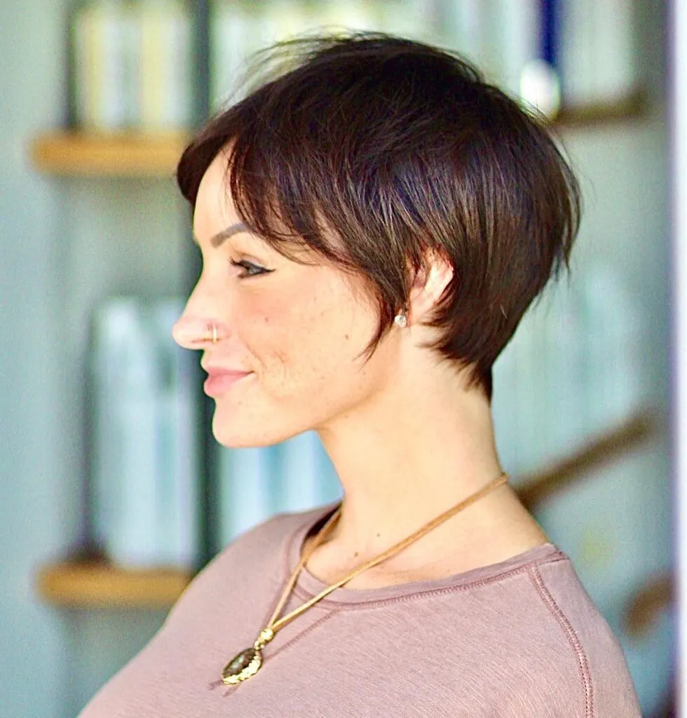 Textured Pixie with Long Layers