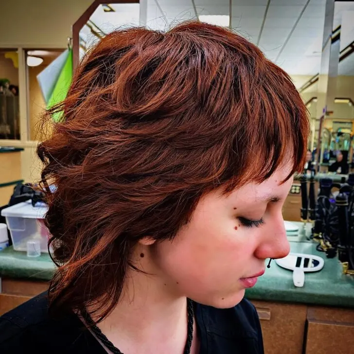 Textured Shag with Soft Bangs