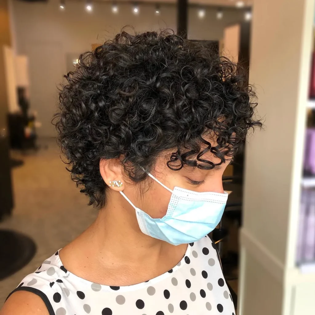 Voluminous Curly Pixie Bob