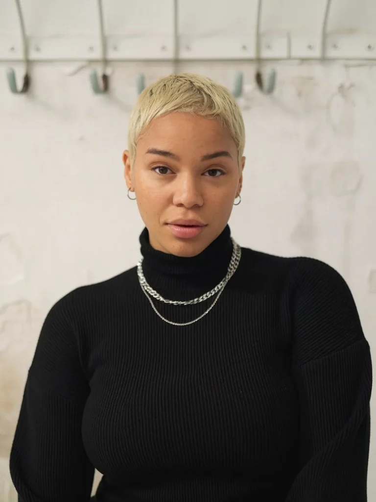 Blonde Pixie Cut