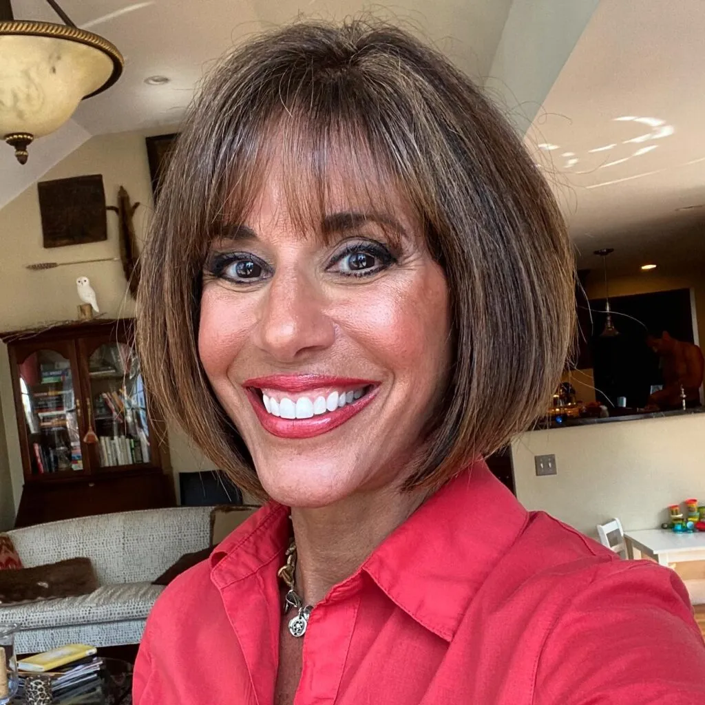 Classic Chin-Length Bob with Feathered Bangs