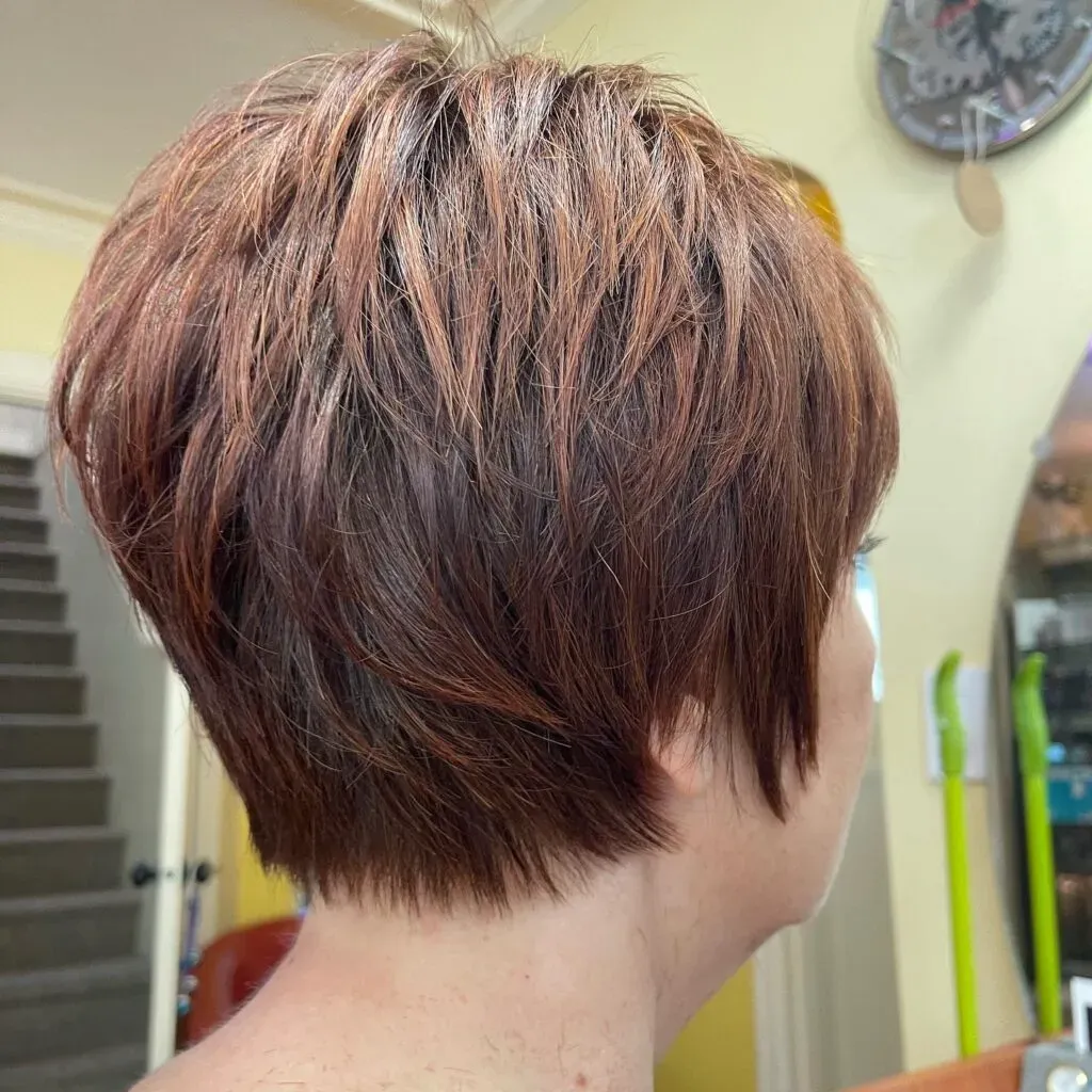 Layered Pixie Cut with Tapered Back