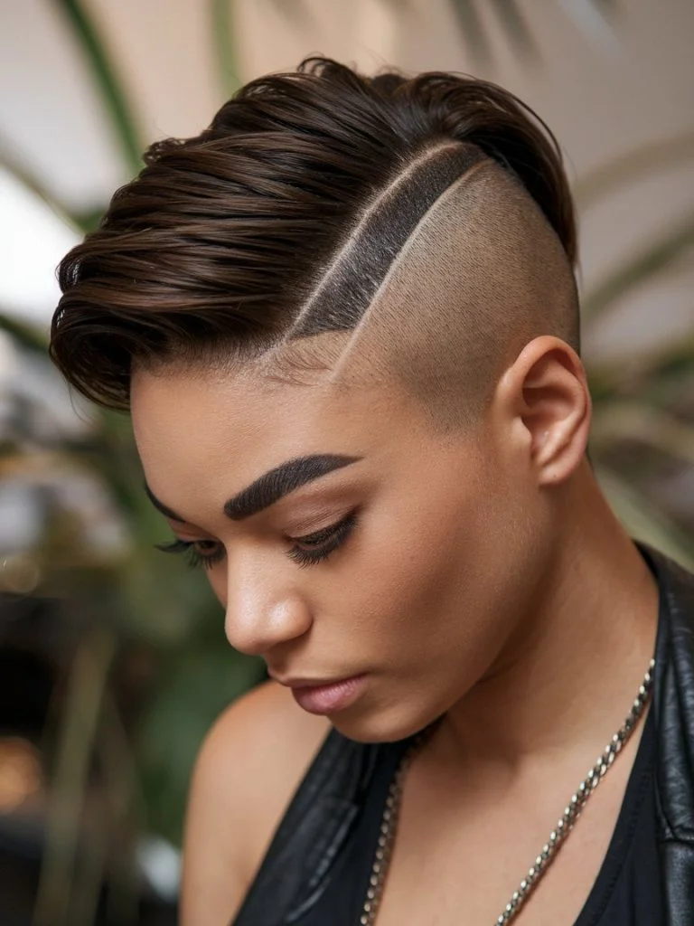 Pixie with Undercut and Side Shave