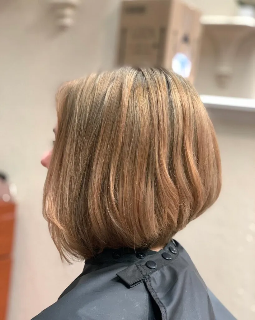 Rounded Bob with Subtle Layers for Thin Hair