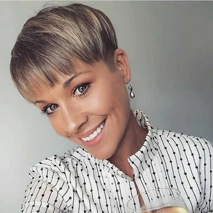 Rounded Bowl Cut with Textured Fringe