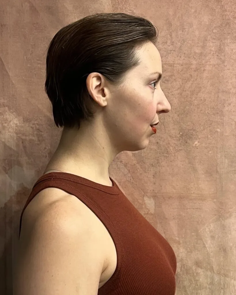 Slicked-Back Bixie with Tucked Sides