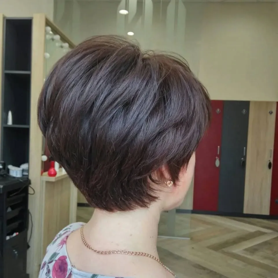 Stacked Volume Bob for Fine Hair