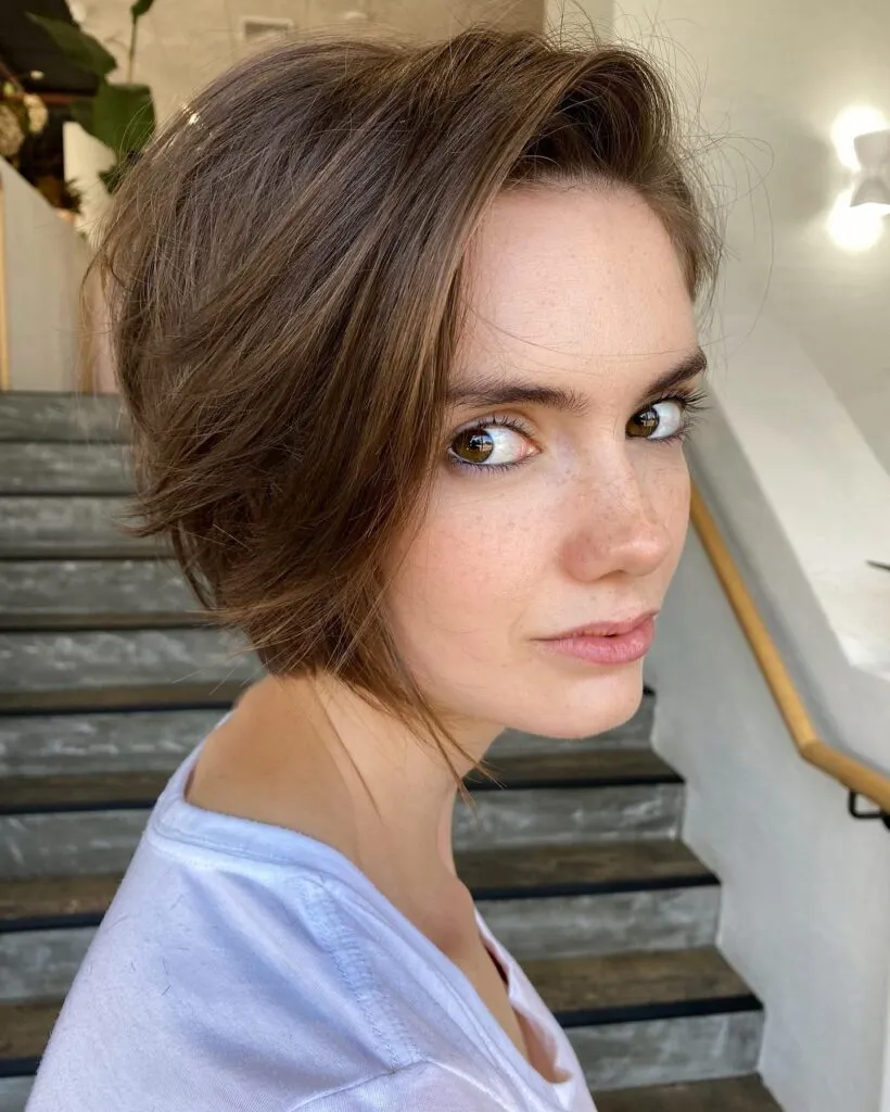 Tapered Bob with Light Layering