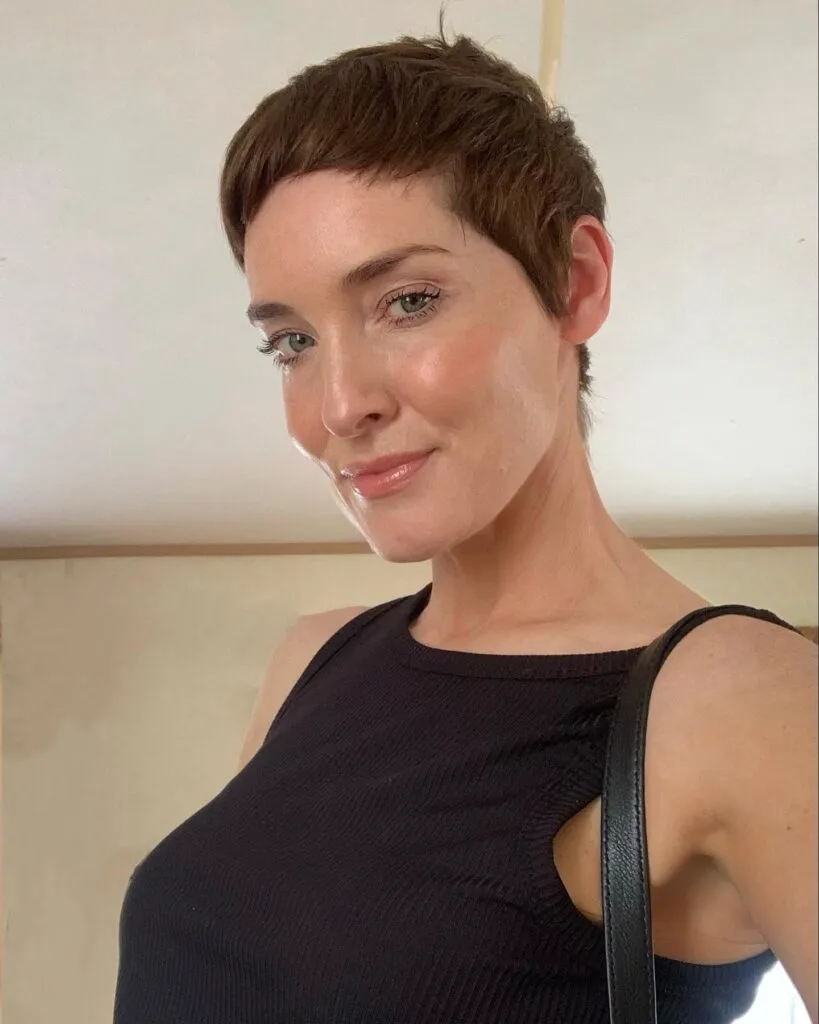 Textured Pixie Cut with Micro Bangs for a Modern Edge