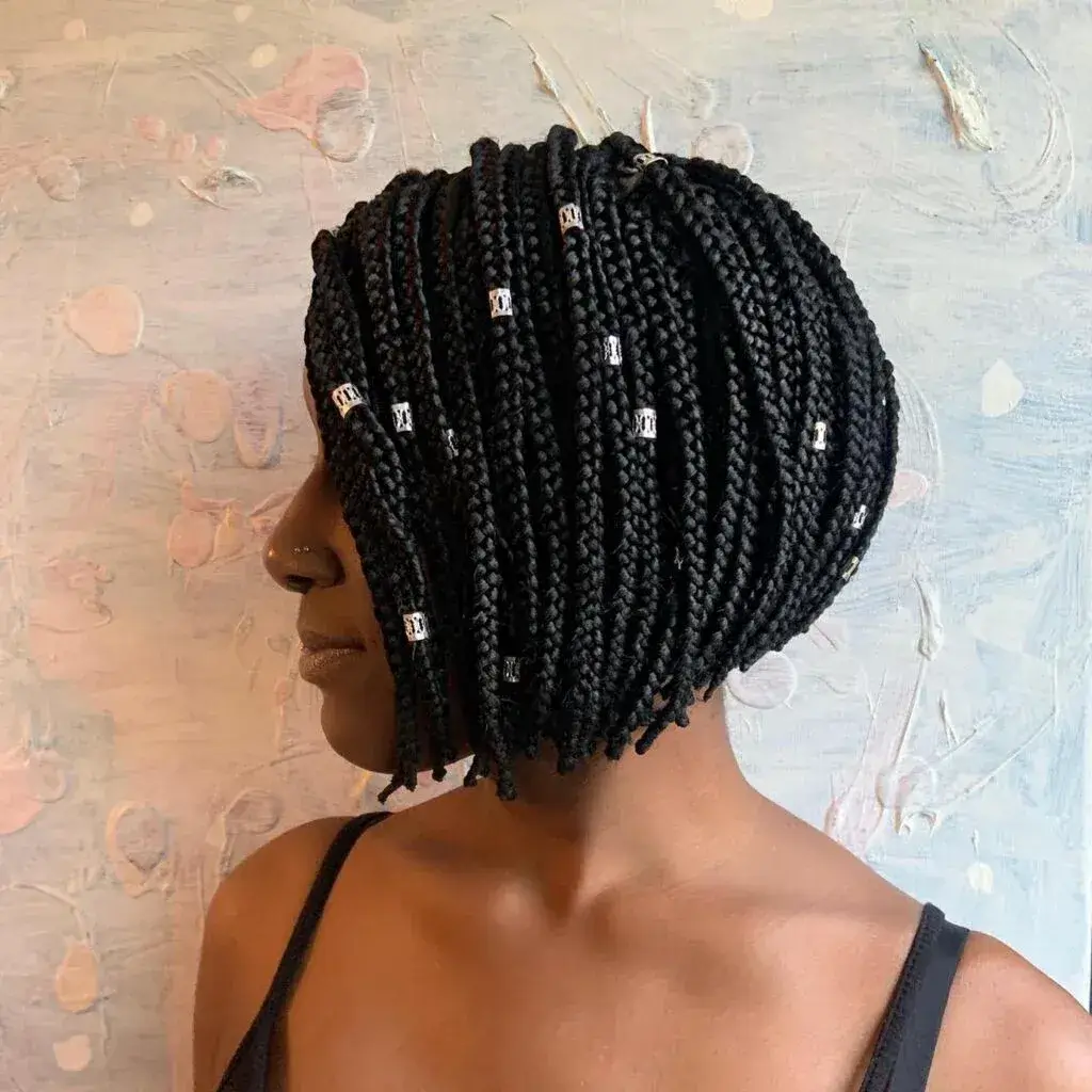 Angled Box Braided Bobv