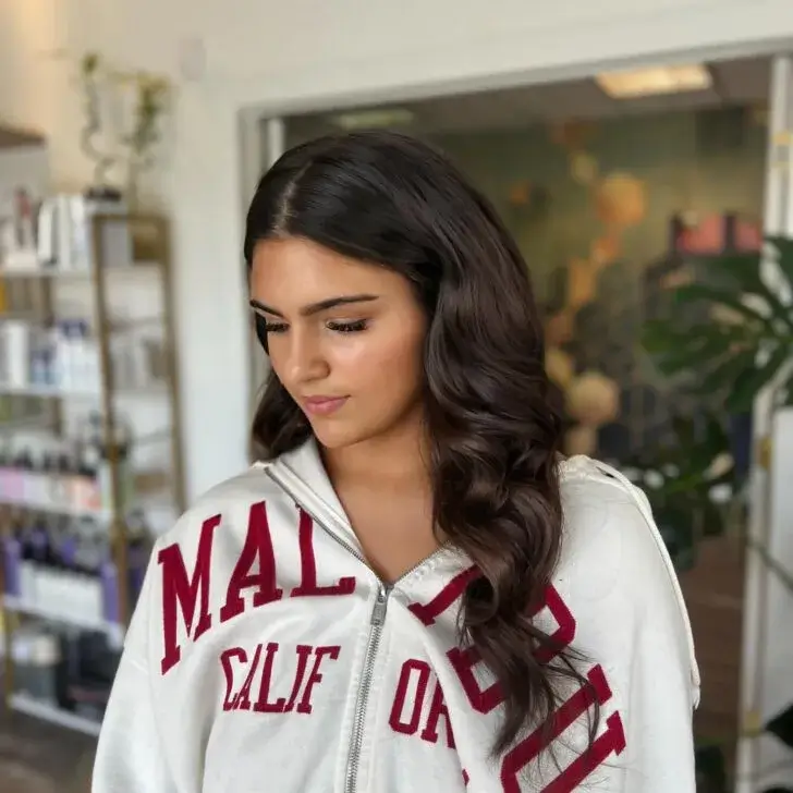 Classic Hollywood Waves with a Modern Middle Part Classic Hollywood Waves with a Modern Middle Part