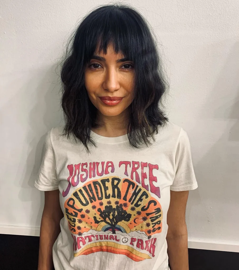 Edgy Choppy Bob with Shaggy Bangs Edgy Choppy Bob with Shaggy Bangs