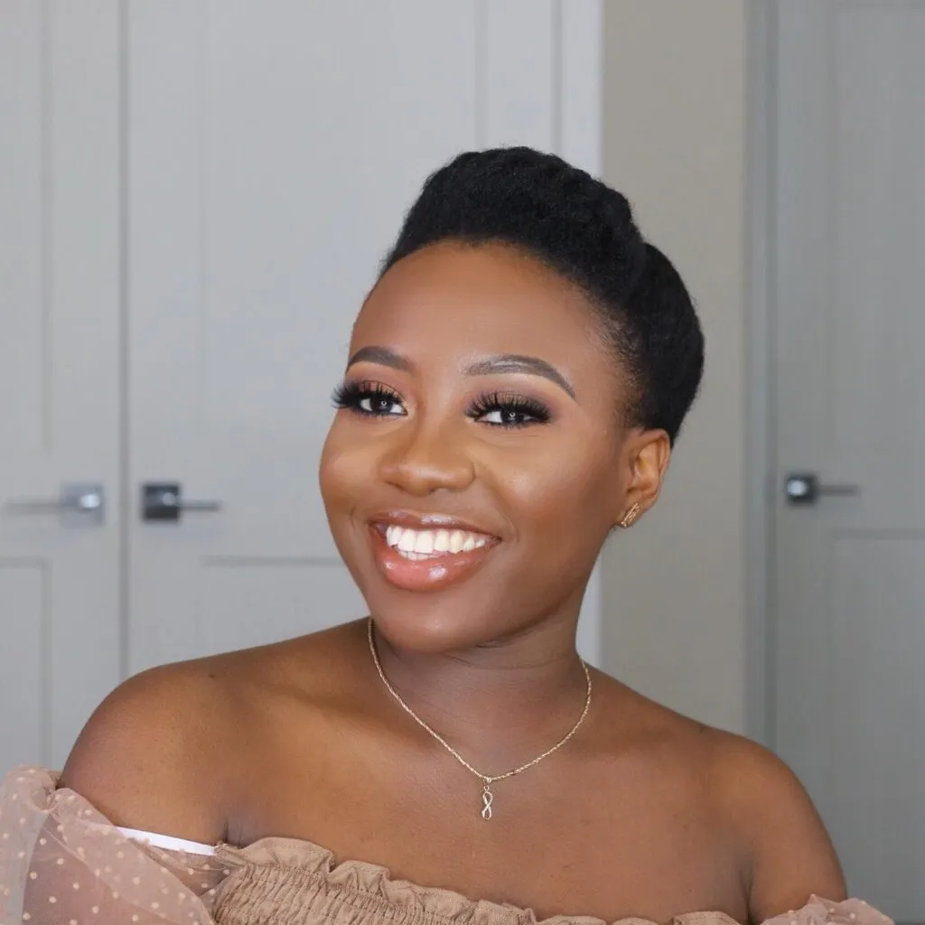 Flat Twist Updo with Center Part Flat Twist Updo with Center Part