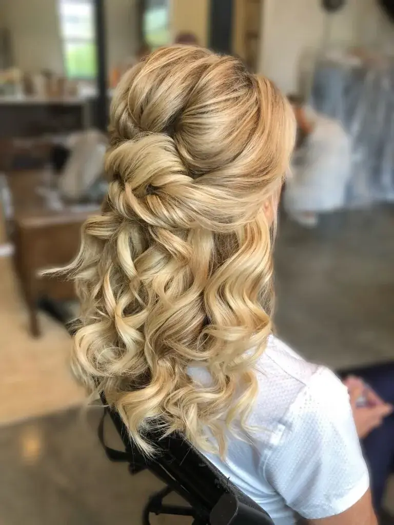 Half Up Half Down with Sculpted Loop Detail