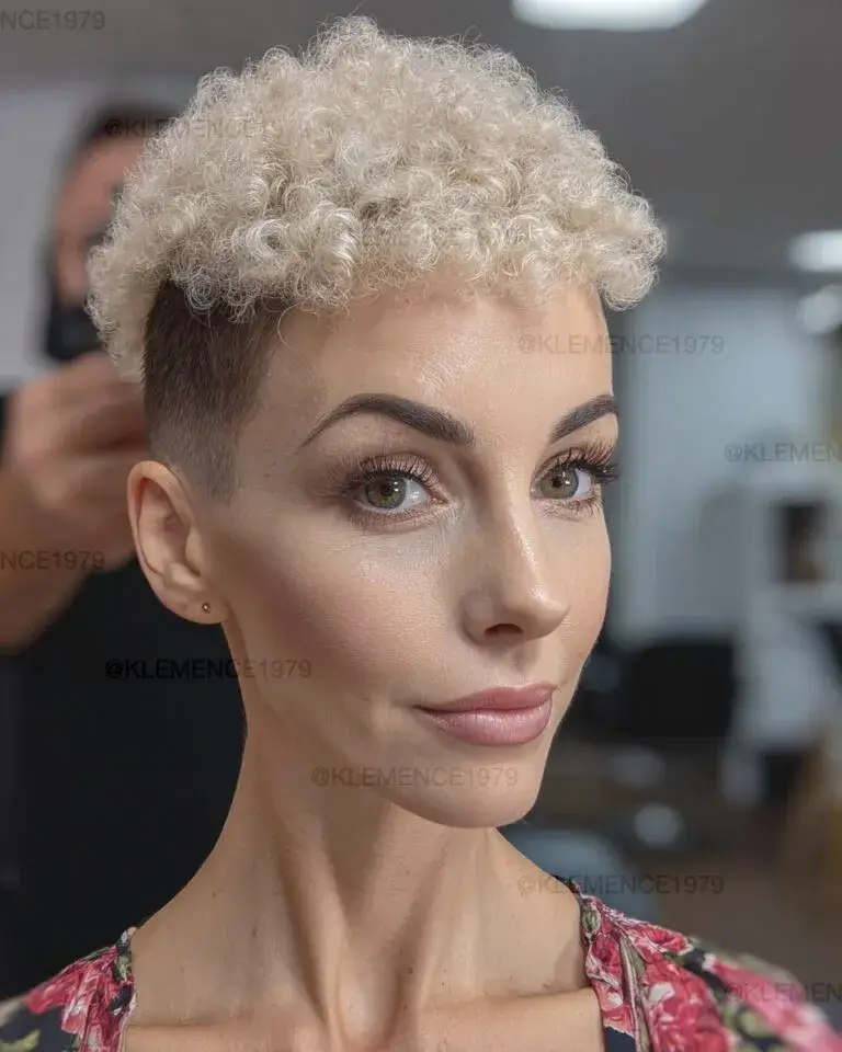 Curly Pixie Fade