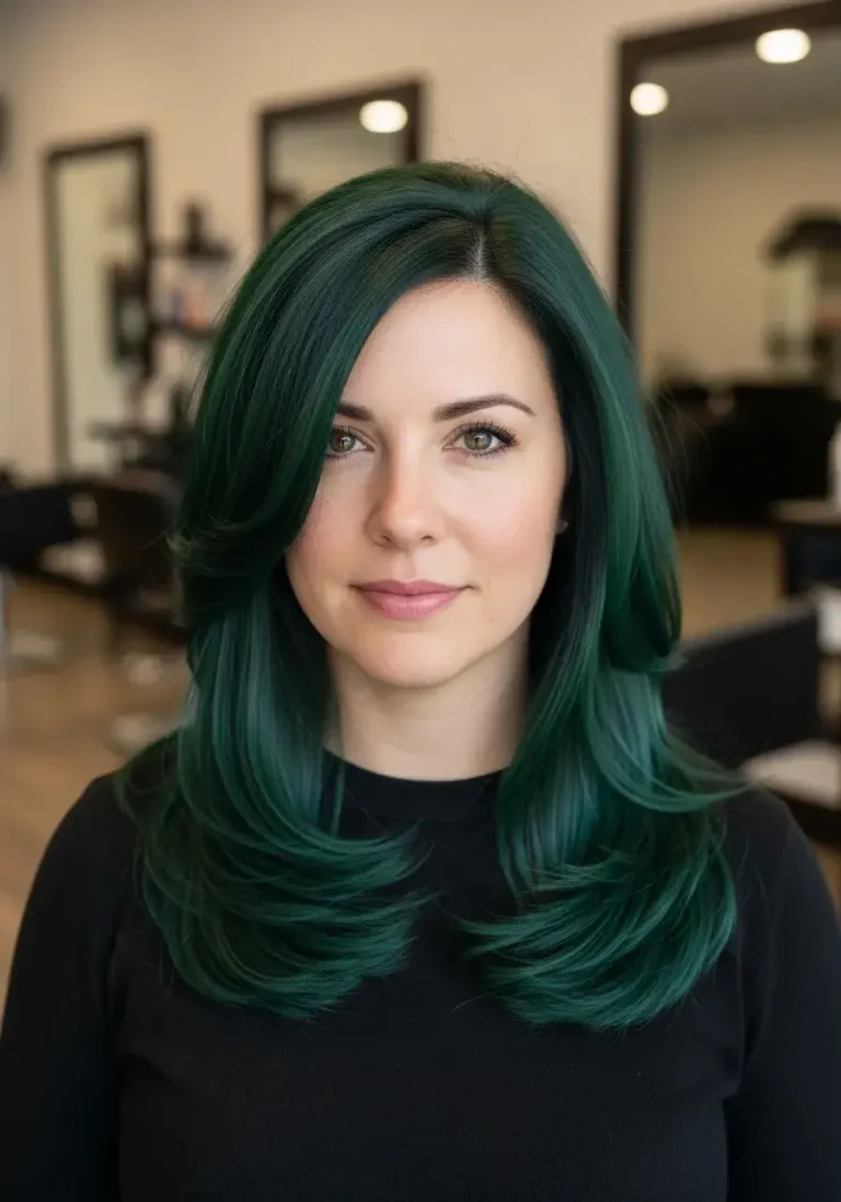 Emerald Witch Layers with Subtle Volume Hairstyle