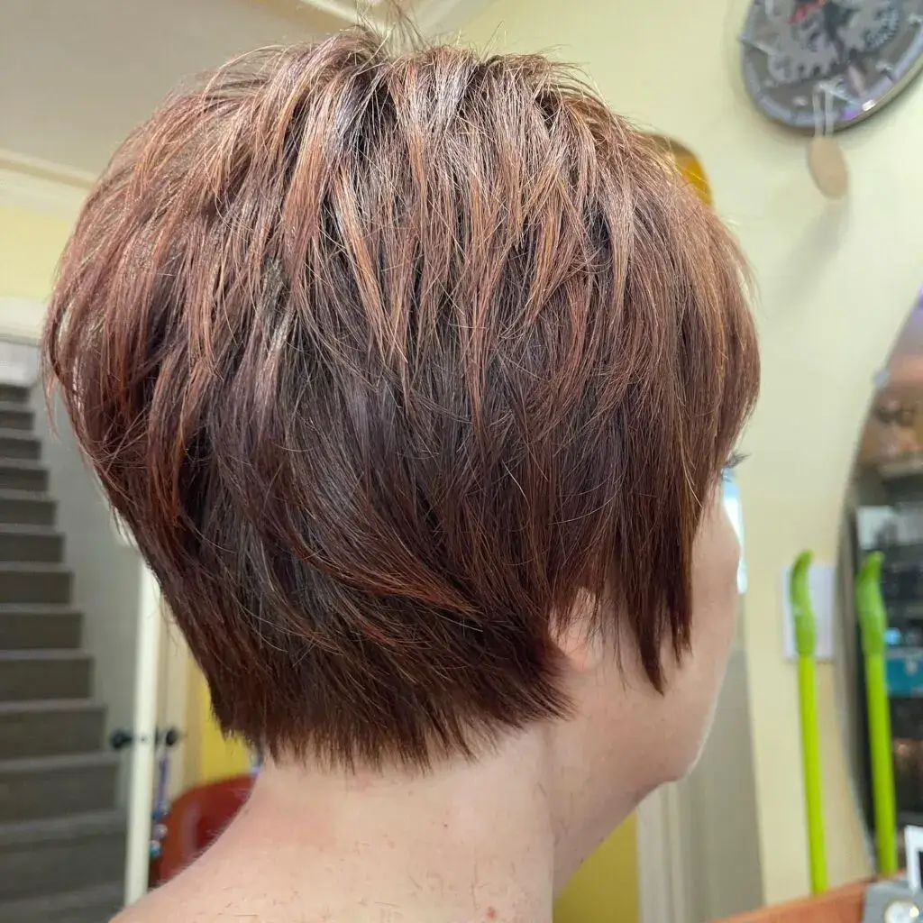 Layered Pixie Cut with Tapered Back