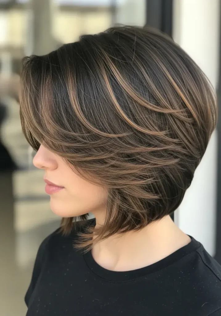 Layered Short Bob Haircut