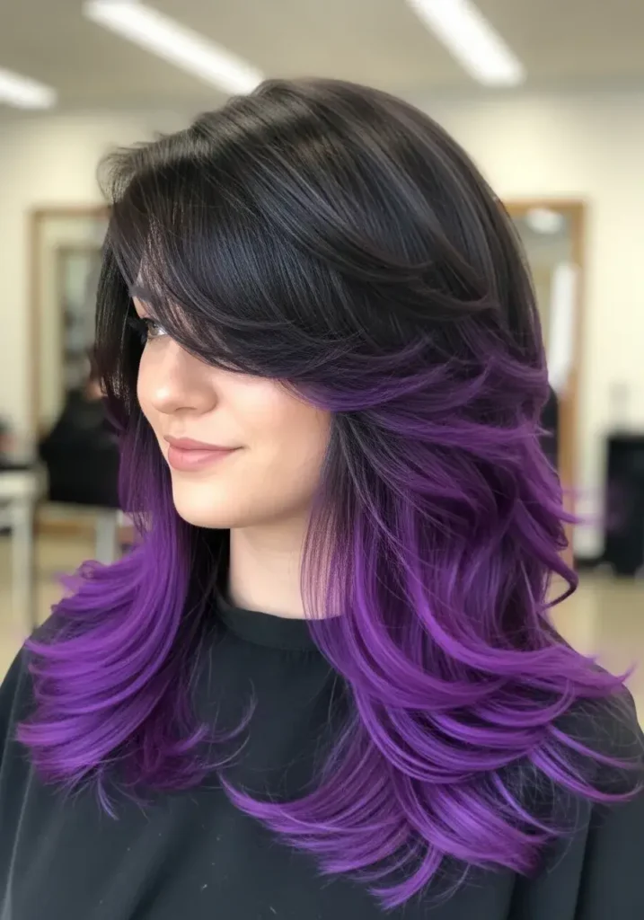 Violet Edge Long Octopus Cut  Haircuts