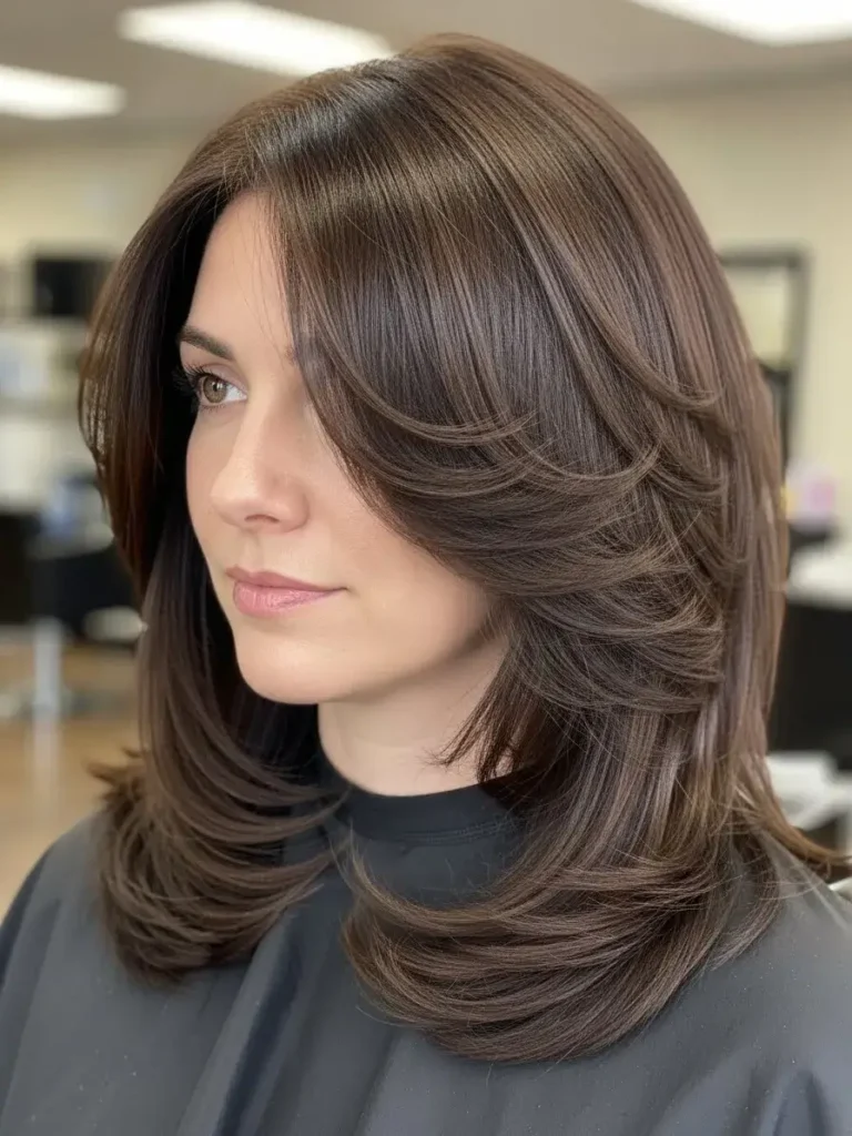 Classic Layered Cut for mid-length haircut