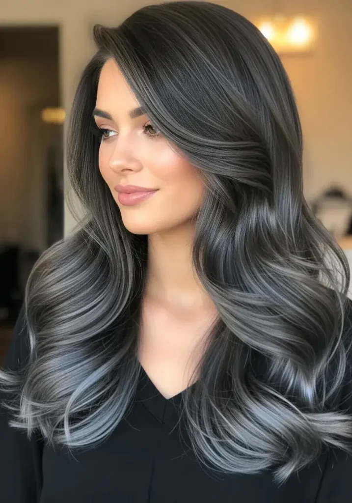 Slate Brown Hair Color
