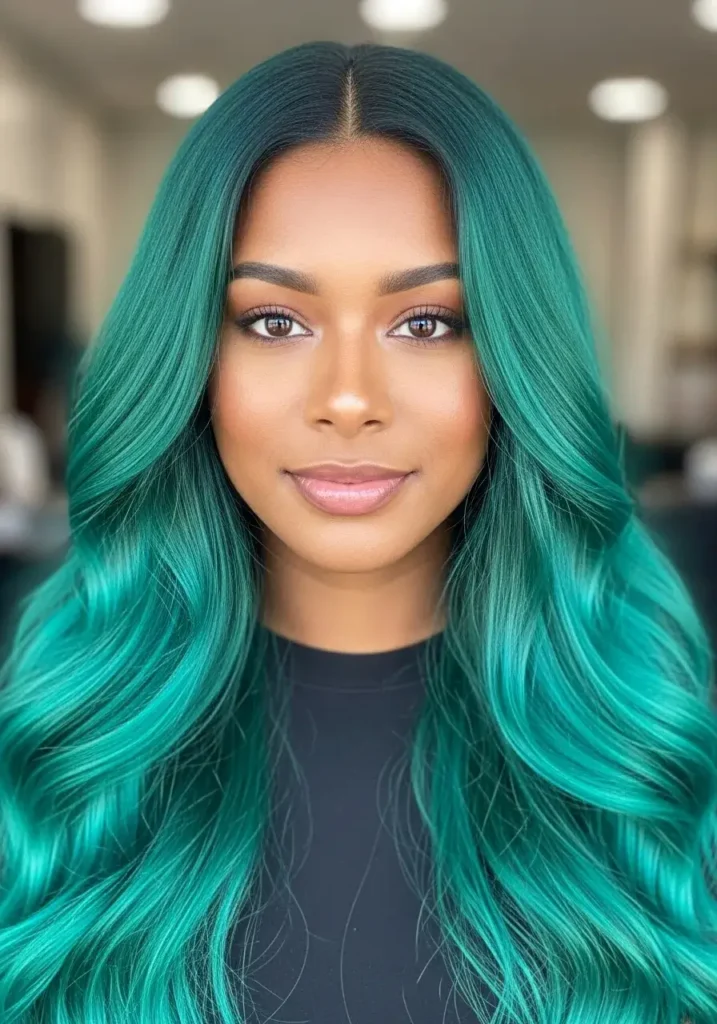 Teal Green Hair Dye For Dark Skin Teal Green Hair Dye For Dark Skin