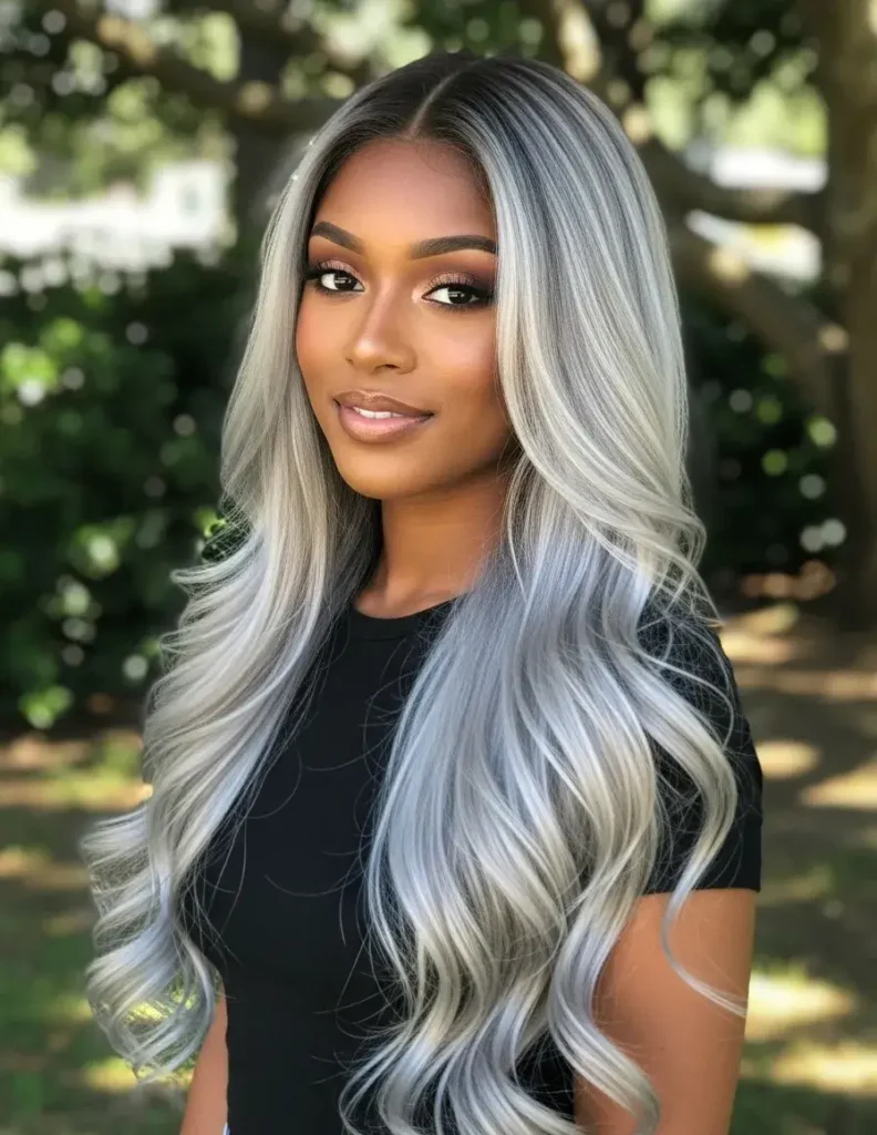 Silver Hair Colors For Dark Skin Silver Hair Colors For Dark Skin