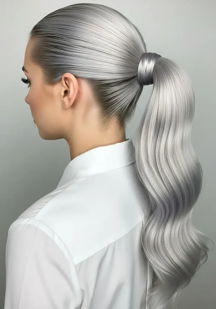 Smooth Icy Low Pony Smooth Waves Hair Color Smooth Icy Low Pony Smooth Waves Hair Color