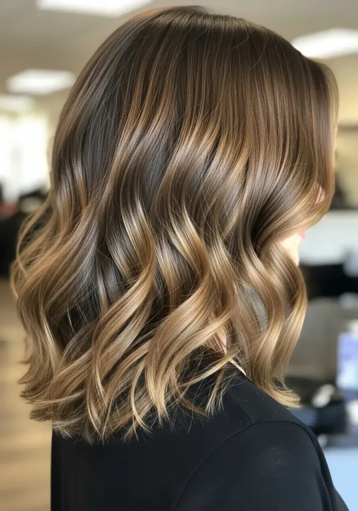 Thick Shoulder-Length Waves Medium-Length Haircuts Thick Shoulder-Length Waves Medium-Length Haircuts