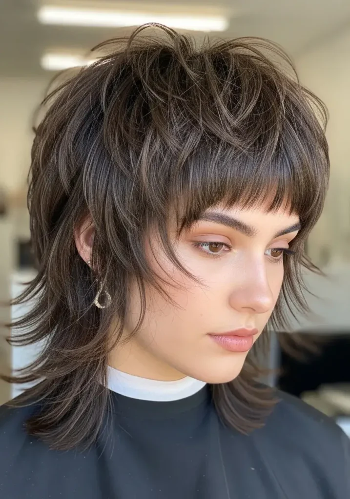 Short Wolf Cut for Thick Hair