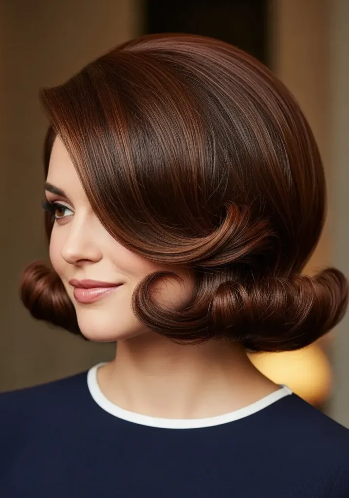 Voluminous Retro-Inspired Bob Haircut