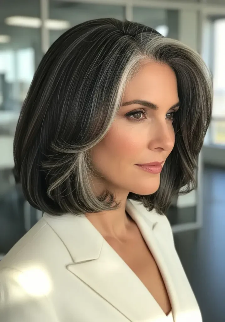 Natural Silver Accents for Professional Look HairColor Natural Silver Accents for Professional Look HairColor