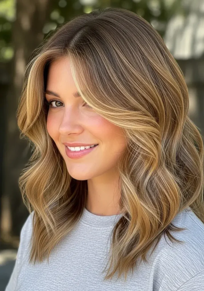 Wavy Medium Layered Haircut Wavy Medium Layered Haircut