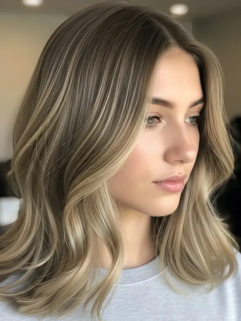 Ash Beige Brown Hair Color