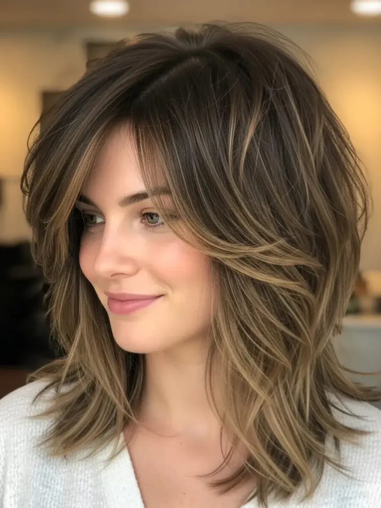Ash Brown Layered Shag Haircut Ash Brown Layered Shag Haircut
