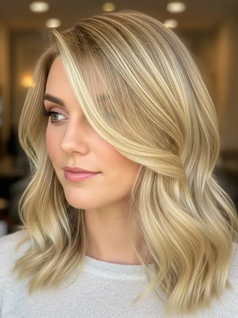 Lively and Luminous: Milk Tea Beige Blonde Hair Color