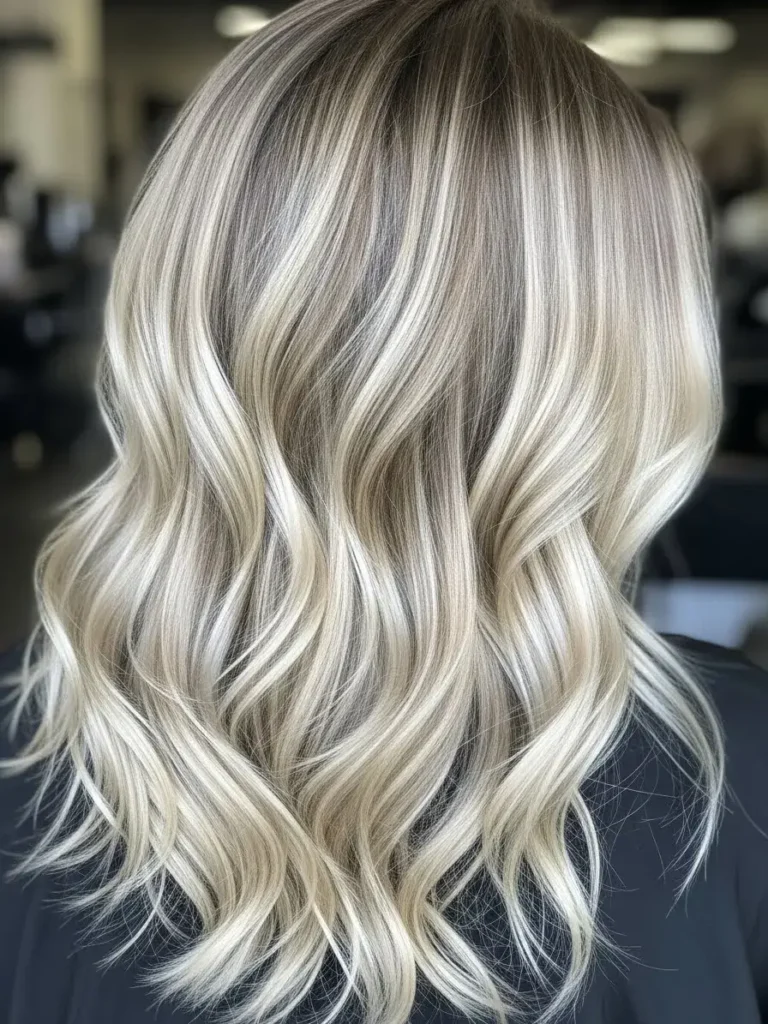 Dynamic Textures: Vibrant Beige Blonde for the Bold Hair Color