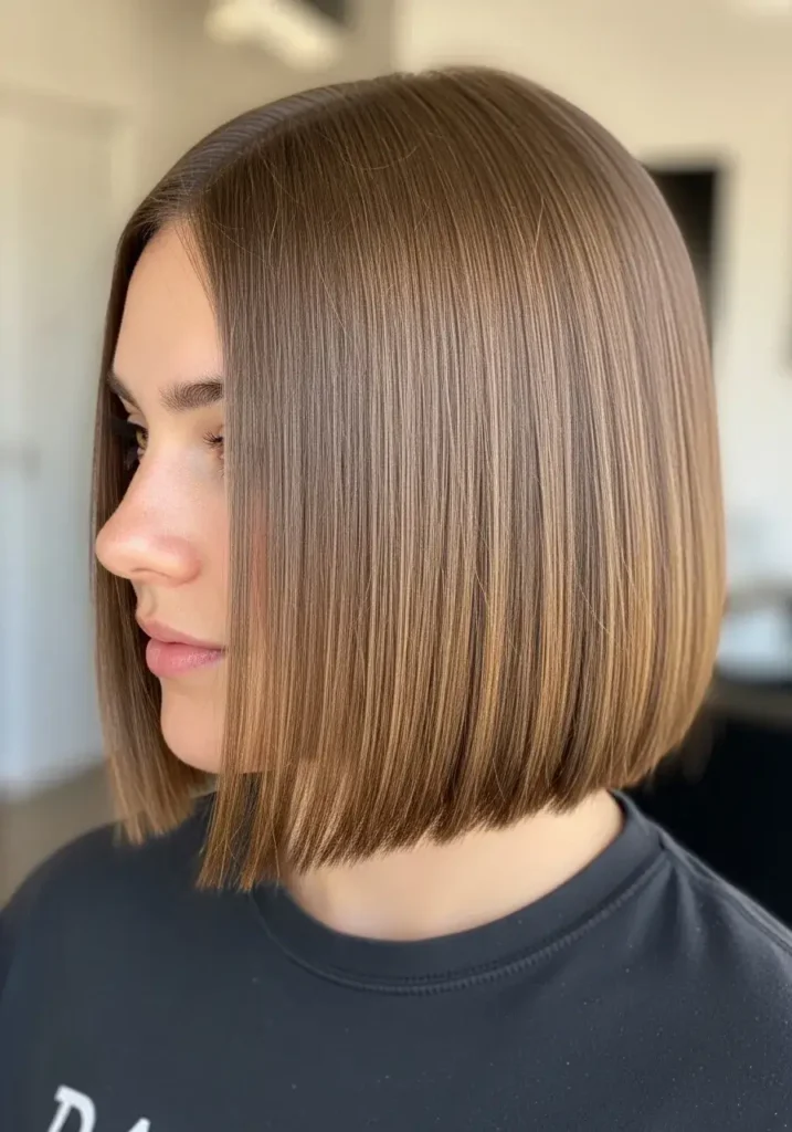 Straight Shoulder-Length Haircut