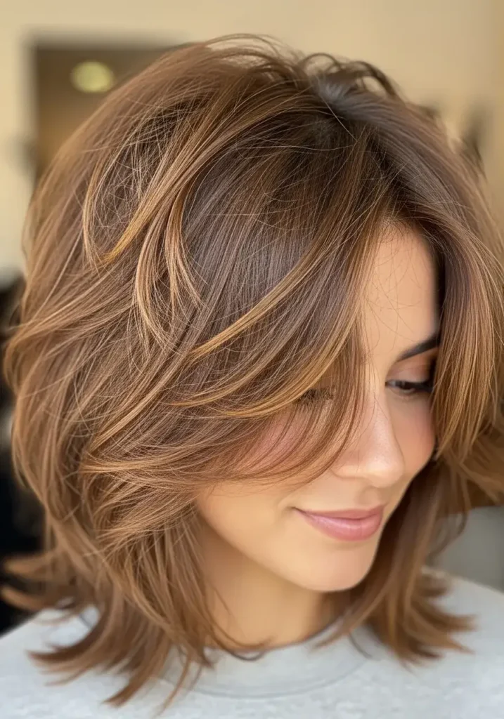 Tousled Medium Cut Haircut