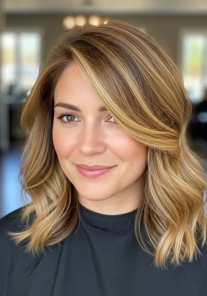 Medium Length Cut with Natural Volume Haircut
