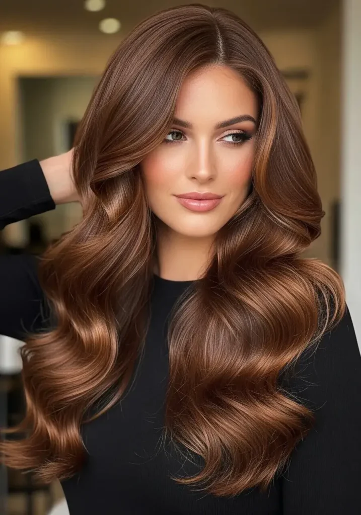 Cinnamon Brown Glamour Waves Hair Color Cinnamon Brown Glamour Waves Hair Color