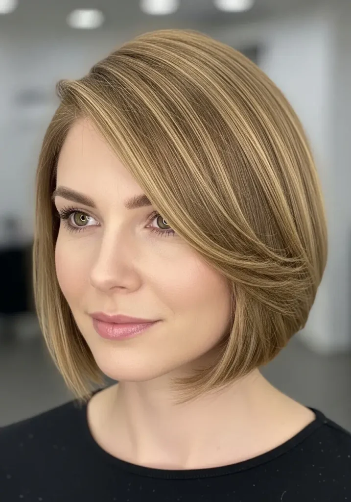 Chin-Length Bob Oval Face Haircut