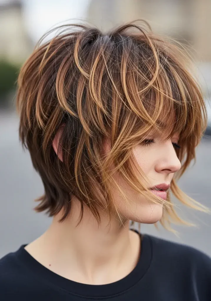 Effortless Shaggy Pixie with Natural Movement Short Shaggy Pixie Haircut