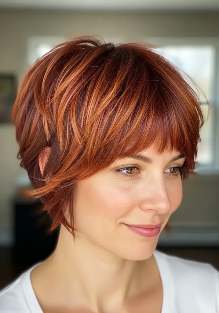 Feathered Short Shaggy Pixie Haircut