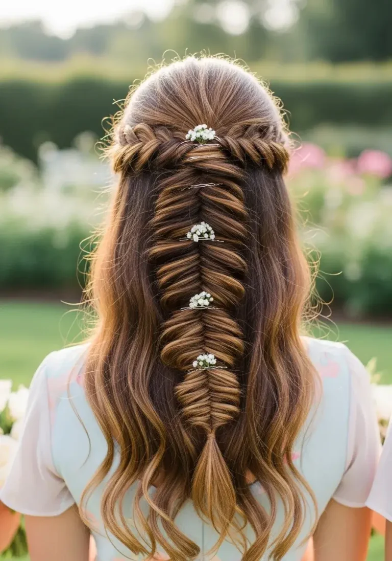 Fishtail Braid Bridesmaid Hairstyles for Long Hair