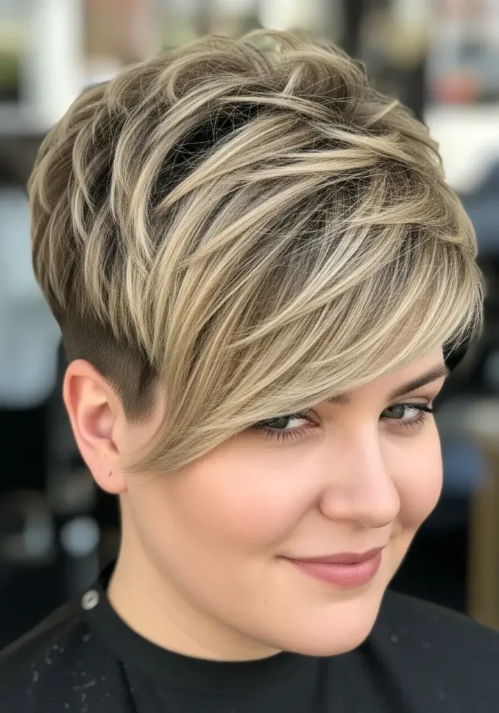 Layered Pixie with Crown Lift Pixie Haircuts for Round Faces